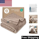 Luxury Taupe Microplush Twin/twin Xl Blanket Ultra-soft, Lightweight Comfort. Fixed Price $57.79.
