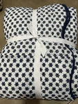 Pottery Barn Teen New England Coverlet Full Queen Scalloped Edge. Fixed Price $79.00.