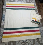Two Ll Bean Frontier Pattern Twin Size Wool Blankets '90S Y2K Vintage Pristine. Fixed Price $299.00.