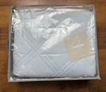 New Lands End Home Down Quilt Blanket Blue King 108X96, Old Stock. Fixed Price $249.99.