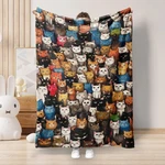 Cute Kitty Flannel Blanket Soft Warm Plush Throw Home Decor Gift. Fixed Price $27.12.