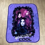 Official Disney Descendants 3 Micro Luxe Fleece Blanket Mal Evie Audrey 50"X60". Fixed Price $33.99.