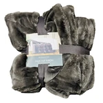 Berkshire Luxurious Gray Faux Fur Oversized Throw Blanket 60X70IN. Fixed Price $49.99.