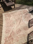 Vintage Golden Dawn Blanket 100% Wool Roses Pink Cream 80" X 86" - Reversible. Fixed Price $70.00.