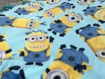 Minions Fleece Blanket Blue Yellow Novelty Kids Teens Rectangular Bedroom. Fixed Price $30.00.