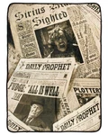Harry Potter Daily Prophet Paper Sirius Black 46"X60" Soft Fleece Throw Blanket. Fixed Price $28.49.