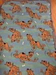 Vintage Scooby-doo Bones Fleece Throw Blanket 44 X 62 Blue Cartoon Network A6. Fixed Price $31.96.