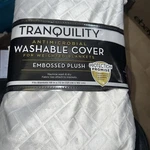Tranquility 48X 72" Cover For Weighted Blanket Lt Grey Embissed Washable New. Fixed Price $18.00.