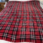 Life Comfort Reversible Sherpa Fleece Plaid Blanket 57X71 Red Black Buffalo. Fixed Price $25.00.