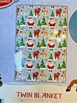 Rudolph Red-nosed Reindeer Twin Blanket 60" X 90" Christmas Theme Blue. Fixed Price $48.00.