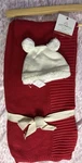 Queenwest Trading Co. For Kids Combo Knit Throw Blanket And Fleece Baby Hat. Fixed Price $19.00.
