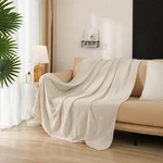 Mainstays Cozy Chenille Throw, Papyrus Beige, 50" X 60". Fixed Price $14.26.