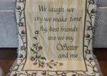 Inspirational "sister" Tapestry Cotton/poly Throw/blanket From Collections, Inc.. Fixed Price $15.00.