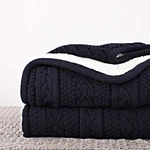 Longhui Bedding Acrylic Cable Knit Sherpa Throw Blanket - Thick, Soft, Big, C.... Fixed Price $41.91.