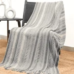 Rajrang Farmhouse Throw Blanket With Decorative Tassel - 50X60 Inches Vintage.... Fixed Price $36.97.