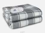 Pure Warmth Comfort Knit Fleece Electric Heated Warming Throw Blanket Grey/white. Fixed Price $44.99.