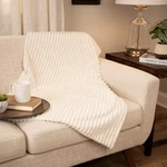 Northlight Cream Ultra Plush Micro Fleece Throw Blanket 50" X 60". Fixed Price $37.79.