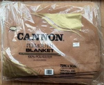 Vintage Cannon 72X90 Twin/full Brown Plymouth Blanket Nylon Trim New Sealed. Fixed Price $30.00.