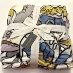 Nwt Vera Bradley Plush Throw Blanket Wing Neutral New 80" X 50" Butterfly. Fixed Price $26.99.