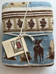 Woolrich Jacquard Berber Throw Blanket Moose Pattern 50X68 Acrylic Polyester New. Fixed Price $59.95.
