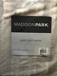 Madison Park Duke Long Fur Throw Ivory Finish MP50-454. Fixed Price $44.99.