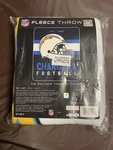 Vintage - New San Diego Chargers Fleece Throw Blanket 50 X 60 Nfl Licensed. Fixed Price $9.00.
