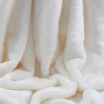 Berkshire Velvetloft Polyester Blankets, Ivory King. Fixed Price $95.77.