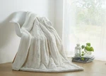 Dada Bedding Luxury White Roses Soft Warm Sherpa Backside Faux Fur Throw Blanket. Fixed Price $47.01.