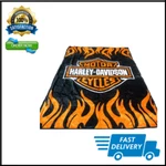 Harley Davidson Queen Full Size Soft Plush Polyester Blanket Throw For Bed Decor. Fixed Price $40.00.