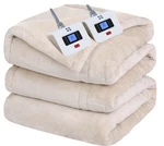 Sealy Electric Blanket Queen Size, Flannel & Sherpa Heated With 10 He.... Fixed Price $63.00.