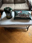Peanuts Snoopy & Woodstock Christmas Throw Pillow Plush Blanket Set. Fixed Price $40.00.