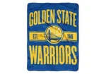 Golden State Warriors Micro Plush Throw Blanket 40-YARD Dash Design 46'' X 60''. Fixed Price $19.99.