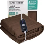 Black+decker Heated Throw Blanket, 50" X 60", Fleece, 4 Settings, 3HR Timer. Fixed Price $41.16.