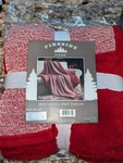 Fireside-heathered Knit Fleece Reverse Throw 50" X 60" "new W/tags" (msrp $60). Fixed Price $39.99.