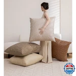Gegelica 4-PACK Oversized Faux Leather Throw Pillow Covers 24X24. Fixed Price $73.57.