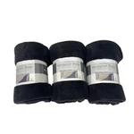 Everyday Time Microplush Throw Blanket Soft & Warm Black 50X60 Set 3 New. Fixed Price $24.99.