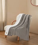 Ugg Avery 50" X 70" Reversible Sherpa Throw Blanker Gray/white New. Fixed Price $59.99.