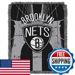 Northwest Nba Brooklyn Nets Unisex-adult Woven Jacquard Throw Blanket 48 60. Fixed Price $41.78.