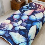 Butterfly Dreams Velveteen Plush Blanket Soft Romantic Style. Fixed Price $48.00.