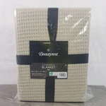 Beautyrest Blanket Waffle Weave Cotton Khaki Full/queen Lightweight. Fixed Price $59.99.