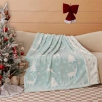 Coova Christmas Faux Deer Fur & Flannel Throw Blanket 50X60 Inch - Festive Lux. Fixed Price $14.20.