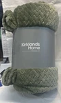 Kirklands Home Dreamy Plush Throw Chevron Design Sage Blanket 50X60. Fixed Price $17.95.