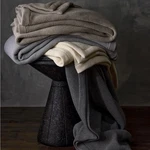 Matouk Waffle Knit Blanket In Ivory Full Queen Retails 648. Fixed Price $165.00.