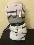 Victoria Secret Holiday Blanket Throw 2016 Pastel White Pink Gray 50X60. Fixed Price $25.00.