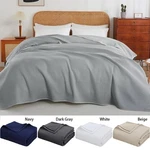 100% Egyptian Cotton Waffle Weave Throw Blanket For All Seasons Twin Queen King. Fixed Price $35.09.