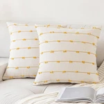 Yeenaasy Boho Throw Pillow Covers 26X26 Set Of Modern Farmhouse Decorative .... Fixed Price $86.19.
