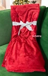 Valentine Day Juicy Couture Throw Blanket Red Print Crowns 60 X 70". Fixed Price $38.00.