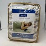 Shavel Home Products Micro Flannel Electric Blanket City Stripe Size King. Fixed Price $74.99.