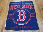 Northwest Boston Red Sox Summer Throw Blanket Navy Blue White Soft 60X47". Fixed Price $15.00.