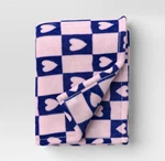 Recycled Poly Printed Heart Valentine Day Plush Throw Pink/blue Room Essential. Fixed Price $9.99.